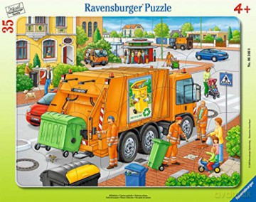 RAVENSBURGER 35 el. ramkowe Śmieciarka 063468 [PUZZLE]