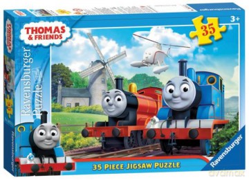 RAVENSBURGER 35 el. Tomek i Przyjaciele 087112 [PUZZLE]