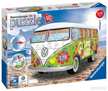 RAVENSBURGER 3D 162 el. Volkswagen T1 Hippie 125326 [PUZZLE]