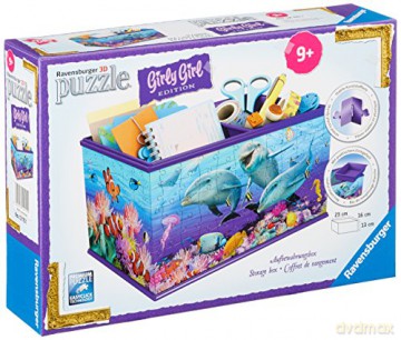 RAVENSBURGER 3D 216 el. Kuferek Delfiny 121151 [PUZZLE]