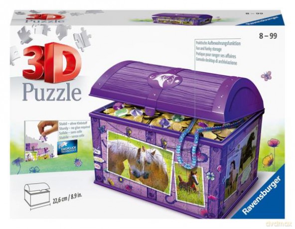 RAVENSBURGER 3D 216 el. Szkatułka - Konie 111732 [PUZZLE]
