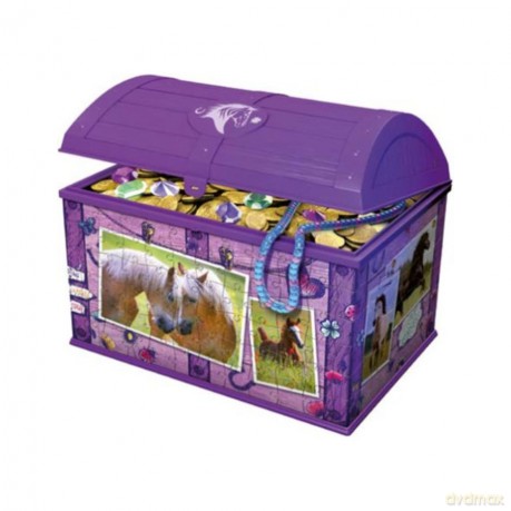 RAVENSBURGER 3D 216 el. Szkatułka - Konie 111732 [PUZZLE]