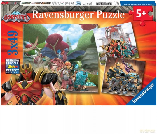 RAVENSBURGER 3x49 el. 2D Gormiti 050161 [PUZZLE]
