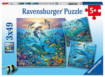 RAVENSBURGER 3x49 el. Podwodne życie 051496 [PUZZLE]