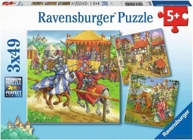 RAVENSBURGER 3x49 el. Rycerze 051502 [PUZZLE]