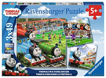 RAVENSBURGER 3x49 el. Tomek i Przyjaciele Mecz 080373 [PUZZLE]