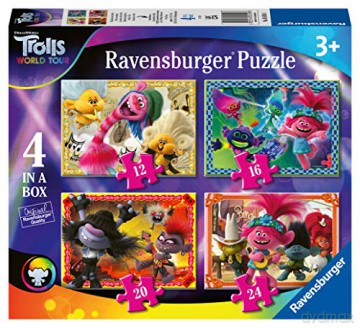 RAVENSBURGER 4w1 12/16/20/24 el. Trolle: World Tour 050598 [PUZZLE]
