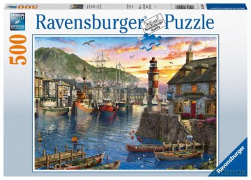 RAVENSBURGER 500 el. Poranek w porcie 150458 [PUZZLE]