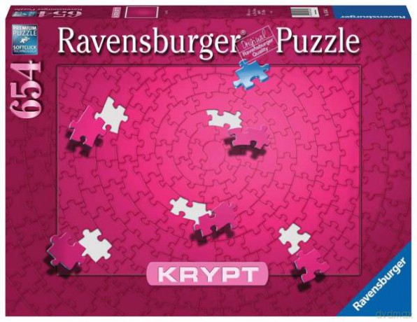 RAVENSBURGER 654 el. KRYPT różowe 165643 [PUZZLE]