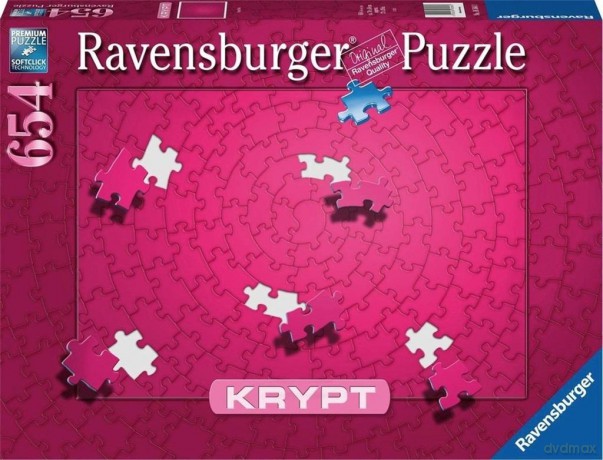RAVENSBURGER 654 el. KRYPT różowe 165643 [PUZZLE]