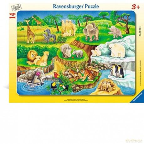 RAVENSBURGER Puzzle ramkowe 14 el. ZOO 060528 [PUZZLE]