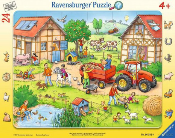 RAVENSBURGER Puzzle ramkowe 24 el. Moja mała farma 065820 [PUZZLE]