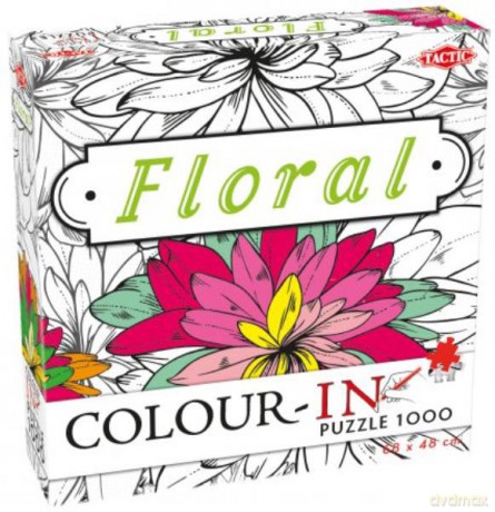 TACTIC 1000 el. Color-in Floral 54205 [PUZZLE]