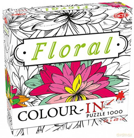 TACTIC 1000 el. Color-in Floral 54205 [PUZZLE]