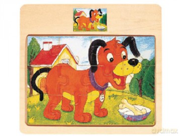 Top Bright Układanka drewniana- piesek 12el [PUZZLE]