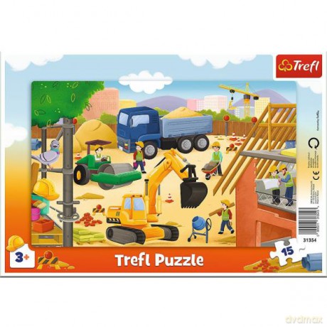 TREFL 15 el. ramkowe Na budowie 31354 [PUZZLE]