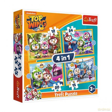 TREFL 4w1 Ptasia Akademia. Top Wing 34360 [PUZZLE]