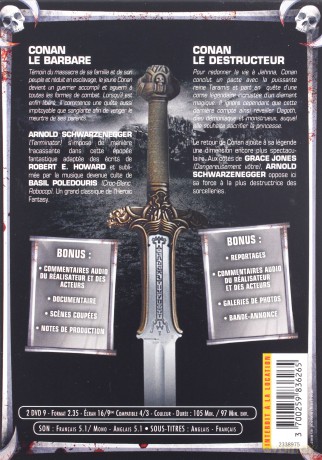 Conan the Barbarian / Conan the Destroyer (Conan Barbarzyńca / Conan Niszczyciel) [2DVD]