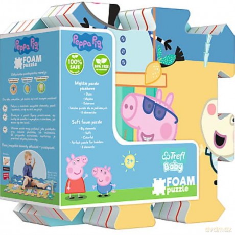 TREFL Układanka puzzlopianka Świnka Peppa Summer - Lato na plaży 61363 [PUZZLE]