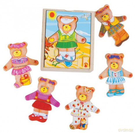 Układanka drewniana - Mały Miś 02501 [PUZZLE]