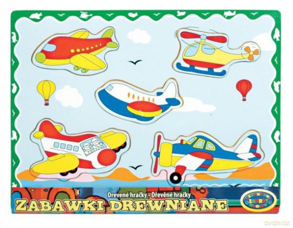Układanka drewniana - pojazdy. 001875 [PUZZLE]