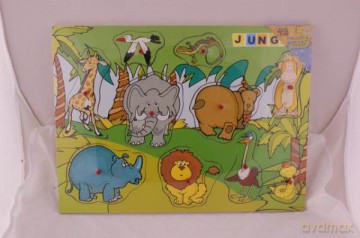 Układanka drewniana Zwierzątka [PUZZLE]