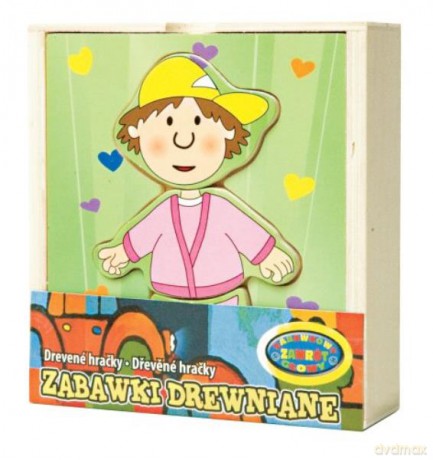 Układanka drewniane Chłopczyk. [PUZZLE]