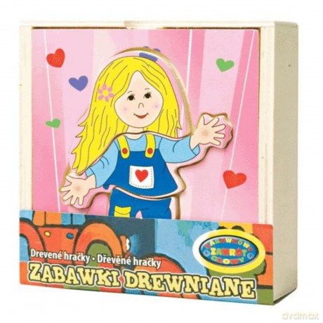 Układanka drewniane Dziewczynka. [PUZZLE]