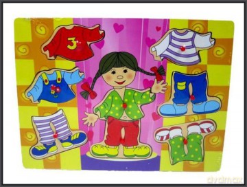 Układanka drewno 30x22,5cm [PUZZLE]