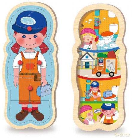 Układanka puzzle z pinezkami dziewczynka [PUZZLE]