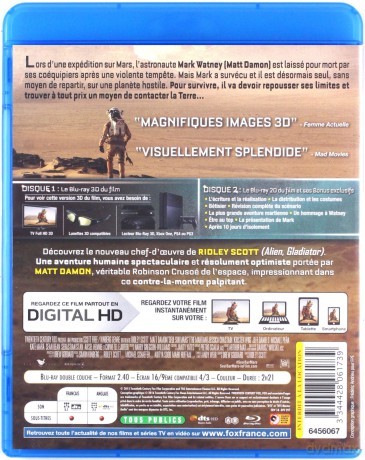 The Martian (Marsjanin) [Blu-Ray 3D]+[Blu-Ray]