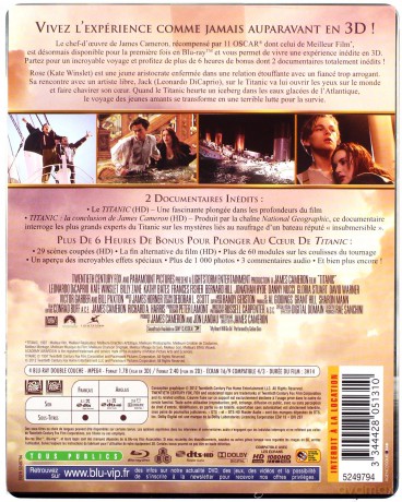 Titanic (steelbook) [2xBlu-Ray 3D]+[2xBlu-Ray]