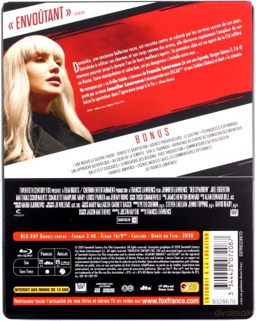 Red Sparrow (Czerwona jaskółka) (steelbook) [Blu-Ray]