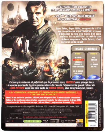 Taken 2 (Uprowadzona 2) (steelbook) [Blu-Ray]+[DVD]