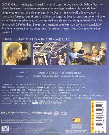 Gone Girl (Zaginiona dziewczyna) [Blu-Ray]