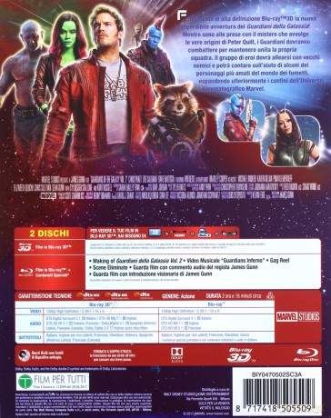 Guardians of the Galaxy Vol. 2 (Strażnicy Galaktyki vol. 2) [Blu-Ray 3D]+[Blu-Ray]