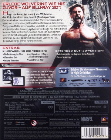 Wolverine [Blu-Ray 3D]+[2xBlu-Ray]