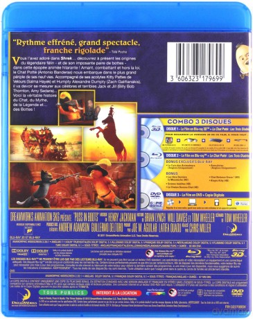 Puss in Boots (Kot w butach) [Blu-Ray 3D]+[Blu-Ray]