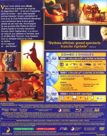 Puss in Boots (Kot w butach) [Blu-Ray 3D]+[Blu-Ray]