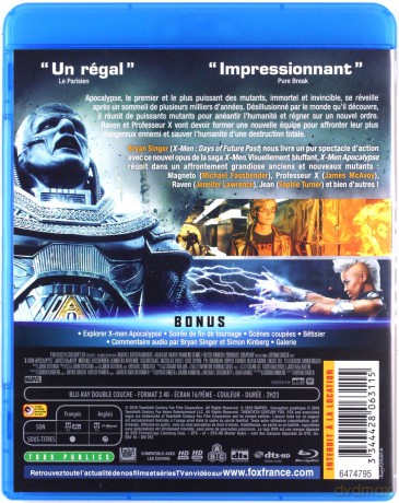 X-Men: Apocalypse [Blu-Ray]