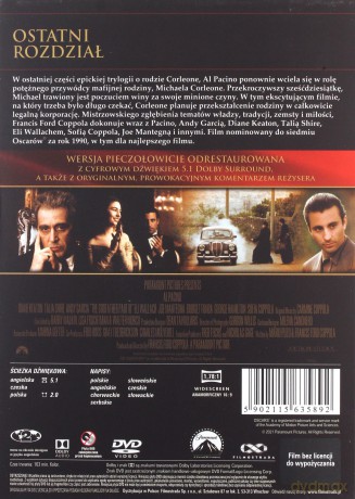 Ojciec Chrzestny 3 (Filmowe Ikony) [DVD]
