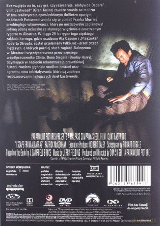 Ucieczka z Alkatraz (Filmowe Ikony) [DVD]