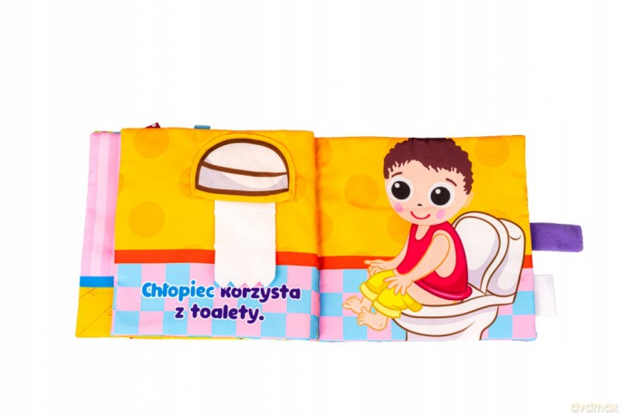 Jolly Baby Książeczka materiałowa Co Robi Chłopiec? 