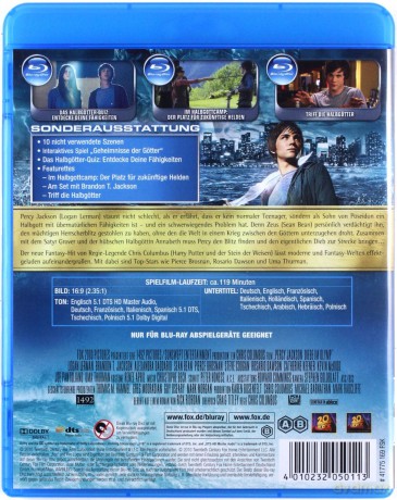 Percy Jackson i Bogowie Olimpijscy: Złodziej pioruna [Blu-Ray]+[DVD]