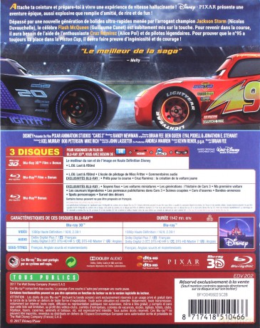Cars 3 (Auta 3) [Blu-Ray 3D]+[Blu-Ray]
