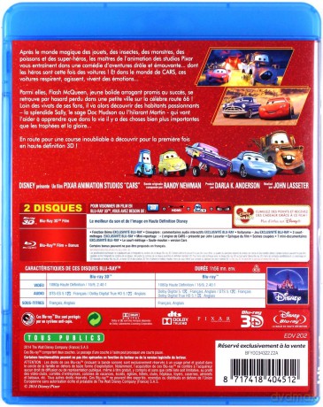 Cars (Auta) [Blu-Ray 3D]+[Blu-Ray]