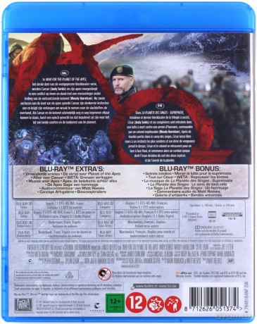 War for the Planet of the Apes (Wojna o planetę małp) [Blu-Ray 3D]+[Blu-Ray]