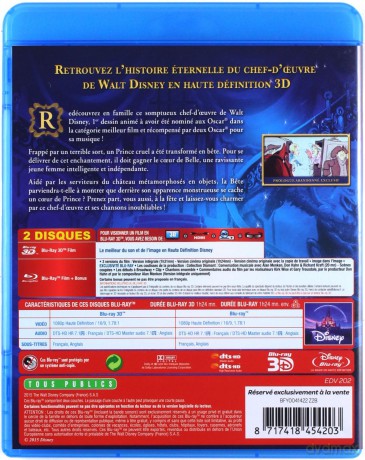 Beauty and the Beast (Piękna i Bestia) [Blu-Ray 3D]+[Blu-Ray]