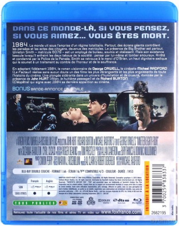 1984 Nineteen Eighty-Four (Rok 1984) [Blu-Ray]