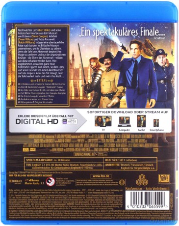 Night at the Museum: Secret of the Tomb (Noc w muzeum: Tajemnica grobowca) [Blu-Ray]